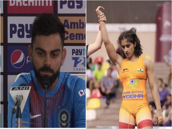 Virat Kohli and Vinesh Phogat