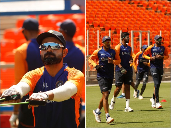 India skipper Virat Kohli and other members of the squad. (Photo/ BCCI Twitter) 
