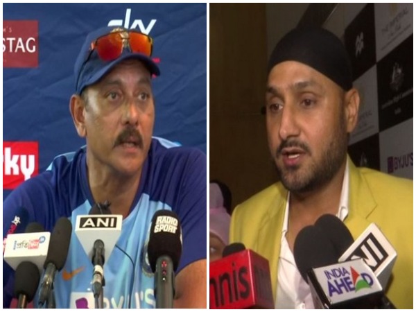 Ravi Shastri (L) and Harbhajan Singh (R)