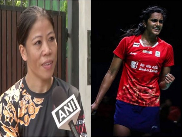 Mary Kom (L) and PV Sindhu (R)
