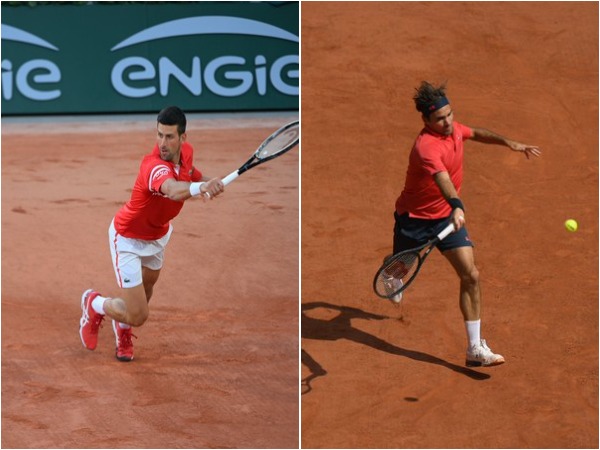 Novak Djokovic (L) and Roger Federer (R) (Photo/ Roland Garros Twitter)