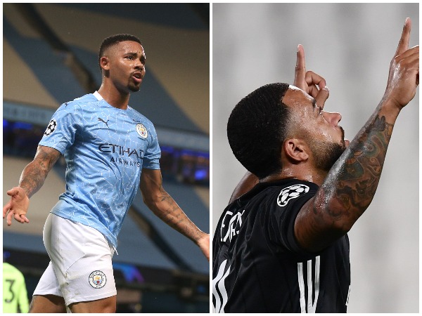 Gabriel Jesus (L) and Memphis Depay (R) (Photo/Champions League Twitter)