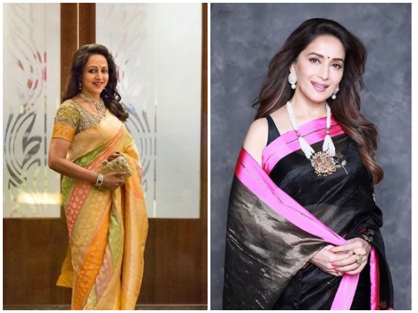 Hema Malini and Madhuri Dixit (Image courtesy: Instagram)