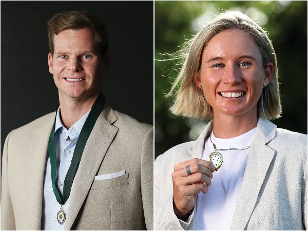 Steve Smith and Beth Mooney (Photo/ Cricket Australia Twitter)