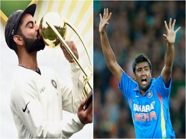 Virat Kohli (L) and Ravichandran Ashwin (R)