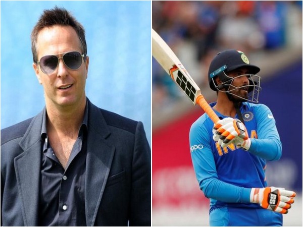 Michael Vaughan (L) and Ravindra Jadeja (R) 