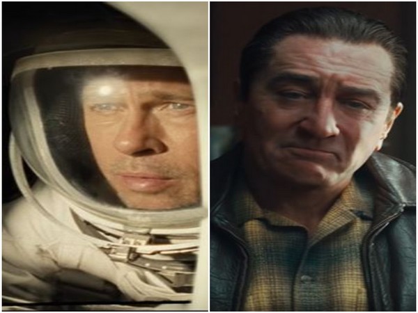 Brad Pitt in 'Ad Astra';  Robert DeNiro in 'The Irishman'