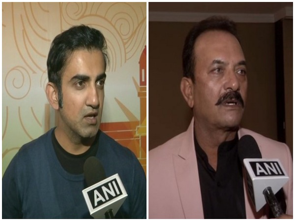 Guatam Gambhir (L) and Madan Lal (R) 