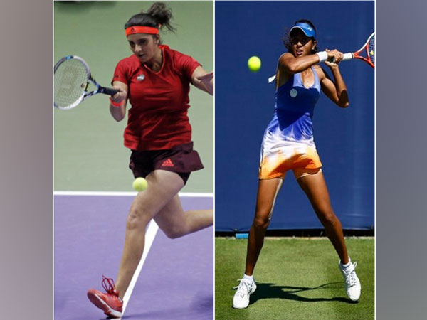 India tennis players Sania Mirza and Ankita Raina