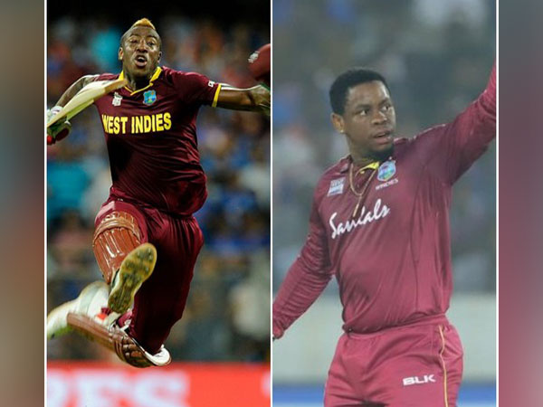 Andre Russell and Shimron Hetmyer (Image: ICC)