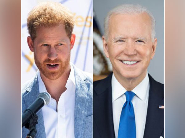 Prince Harry and US President Joe Biden