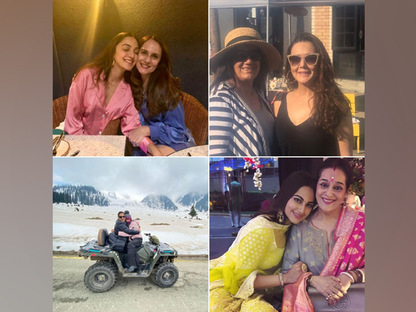 Kiara Advani, Preity Zinta, Sara Ali Khan and Sonakshi Sinha with their mothers (Image Source: Instagram)