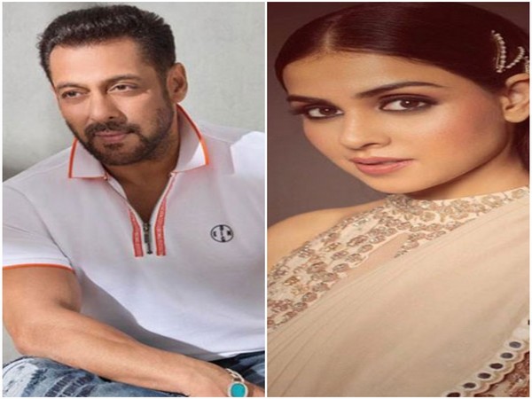 Salman Khan and Genelia Deshmukh (Image source: Twitter)
