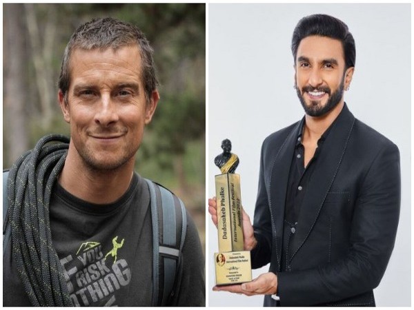 Bear Grylls and Ranveer Singh (Image source: Twitter)