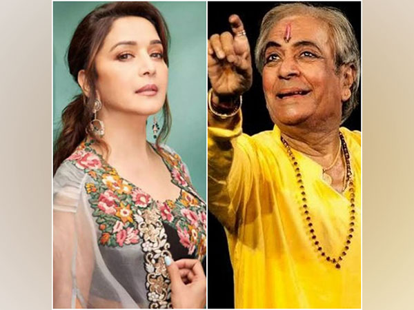 Madhuri Dixit and late Pandit Birju Maharaj (Image source: Instagram)