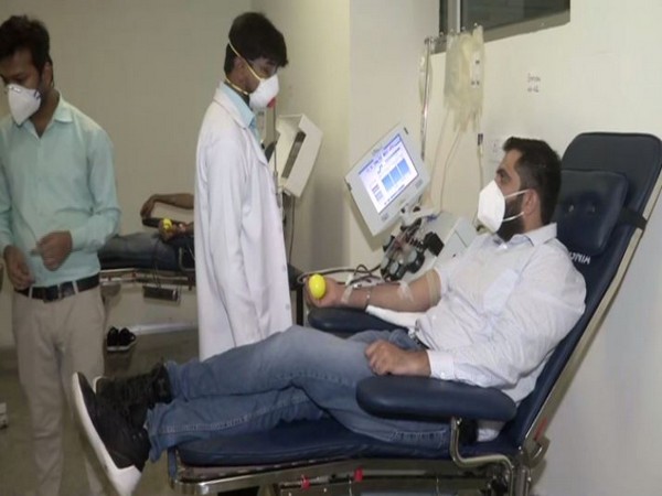 Operations have begun at Delhi Plasma Bank in full swing. (Photo/ANI)