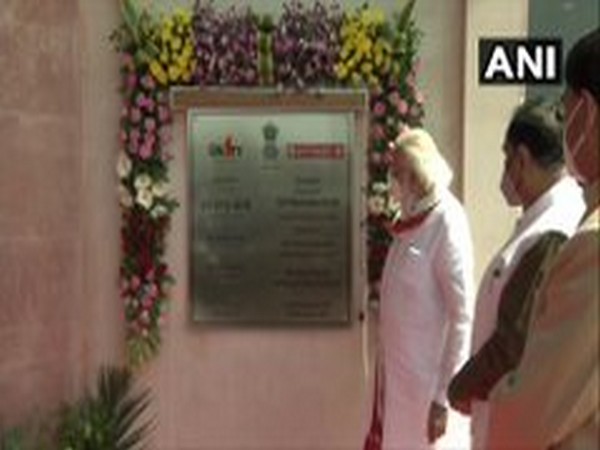 Prime Minister Narendra Modi in Kevadia, Gujarat on Friday.  [Photo/ANI]