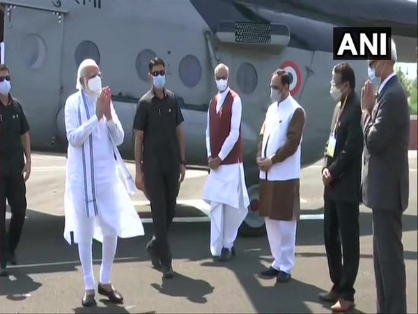 Prime Minister Narendra Modi at Kevadia, Narmada on Friday. [Photo/ANI]