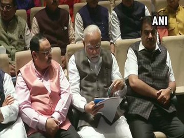 Prime Minister Narendra Modi at the BJP Parliamentary Party meeting on Tuesday.