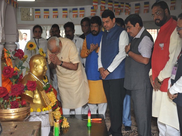 Prime Minister Narendra Modi paying tribute to B R Ambedkar. (Photo Credit: PM Narendra Modi)