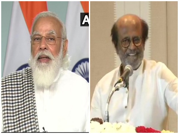 Prime Minister Narendra Modi (left), Rajinikanth (right) (File Photos/ANI)