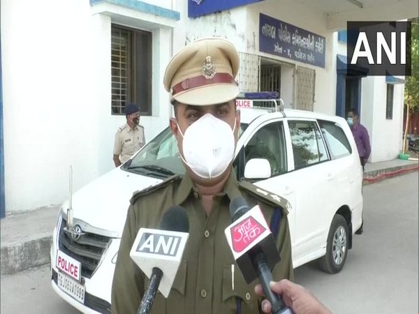 DCP Lakhdhirsinh Jhala speaking to reporters in Vadodara on Friday. 