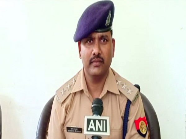 Najibabad Circle Officer Mahesh Kumar talking to ANI on Sunday. Photo/ANI