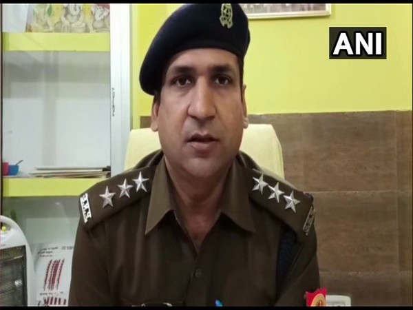 Tejveer Singh, Deputy Superintendent of Police Garhmukteshwa speaking to media on Friday. (Photo/ANI)