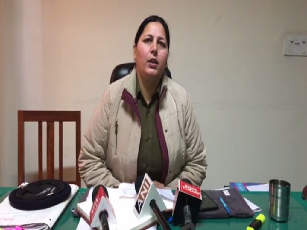 SHO Sunita Daka speaking to media in Ambala, Haryana on Monday. 