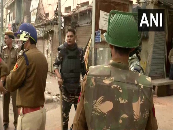 A visual from the spot where police top officials doing inspection in Delhi.