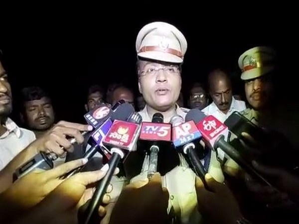 Cyberabad police speaking to media persons on Friday. (Photo/ANI)