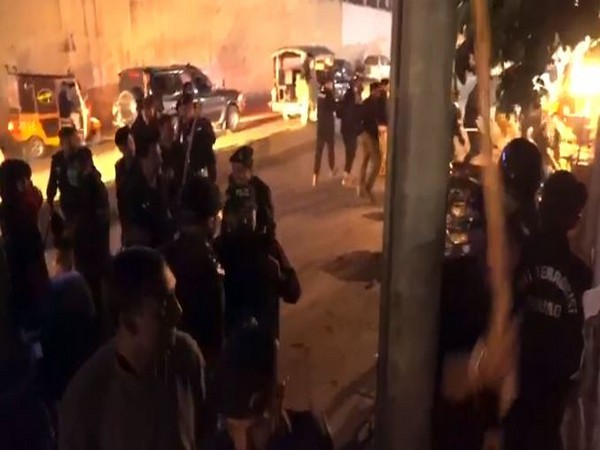 A visual from outside the press club in Muzaffarabad showing police firing tear gas shells and lathi-charging the journalists on Tuesday.