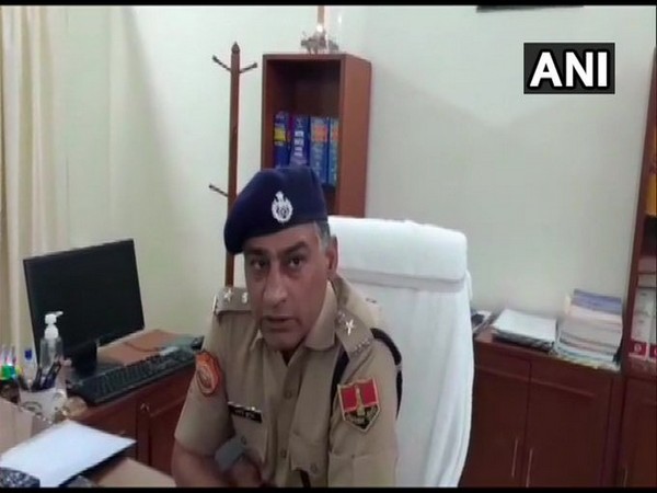 DCP Jaipur South, Manoj Choudhary speaking to media. 