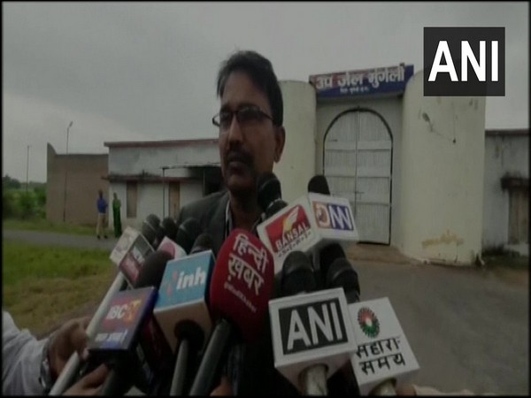 C D Tandan, Superintendent of Police, speaking to media persons on Saturday. (Photo/ANI)