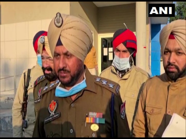 Gurubans Singh, DSP, Ludhiana talking to reporters on Sunday.