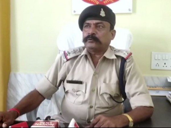 Pendra police station's Station House officer Ram Avtar Patel speaking to ANI in  BIlaspur on Tuesday. (PHoto/ANI)