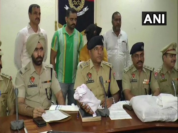 Ludhiana police holding a press conference on Thursday. (Photo/ANI) 