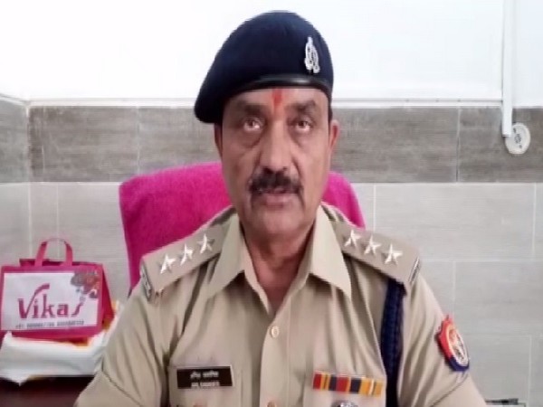 CO Anil Simaniya speaking to media in Aligarh, Uttar Pradesh. 