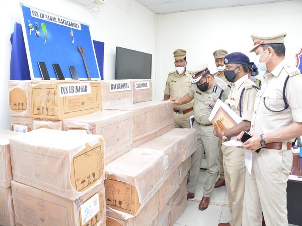 Three persons have been arrested for alleged theft of pesticide worth Rs 91.624 lakhs in Rangareddy district on Friday. [Photo:ANI]