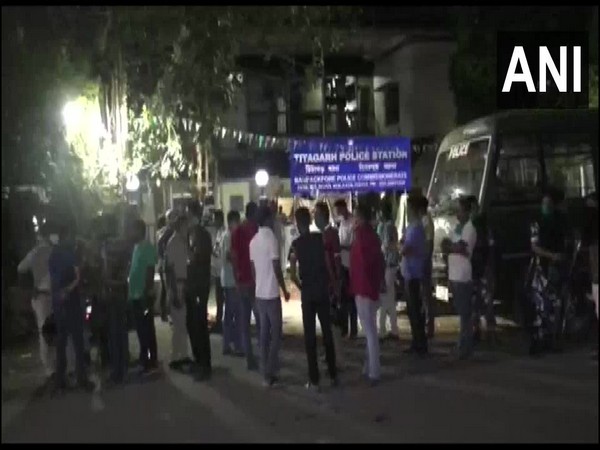 Visuals from North 24 Parganas' Titagarh where BJP councillor Manish Shukla has been shot dead. (Photo/ANI)