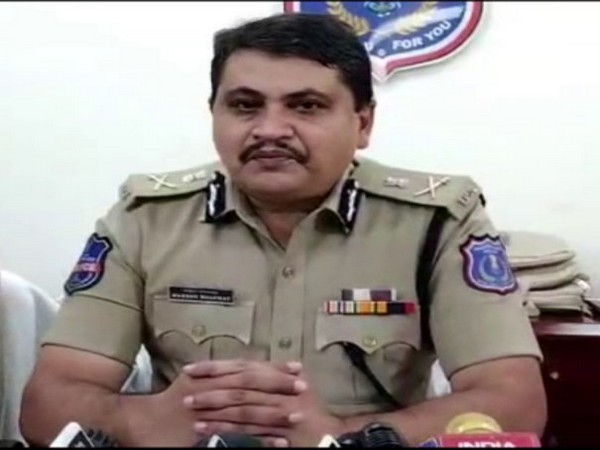 Mahesh Bhagwat, Commissioner of Police, Rachakonda Commissionerate during a press conference on Wednesday. (Photo/ANI)