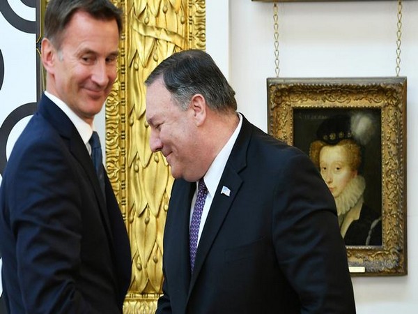 US Secretary of State Michael R Pompeo meets British Foreign Minister Jeremy Hunt in London on Wednesday