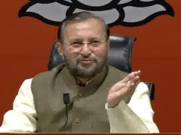Union Minister Prakash Javadekar during a press conference in New Delhi on Sunday. Photo/ANI