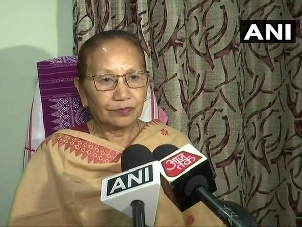 BPF MLA Pramila Rani Brahma speaking to reporters in Assam on Wednesday. Photo/ANI