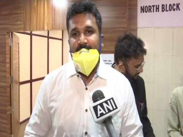 TRS MP Krishank speaking to ANI on Thursday (Photo/ANI)