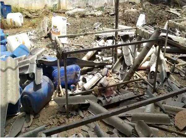 Visuals from the blast site at ALEAP Industrial Estate (Photo/ANI)