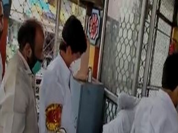    TDP leader Kollu Raveendra visited Abhaya Anjaneya Swamy temple after getting out of the jail (Photo/ANI)