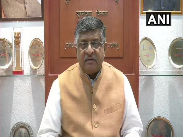 Union Minister Ravi Shankar Prasad addressing a press conference on Monday. [Photo/ANI]