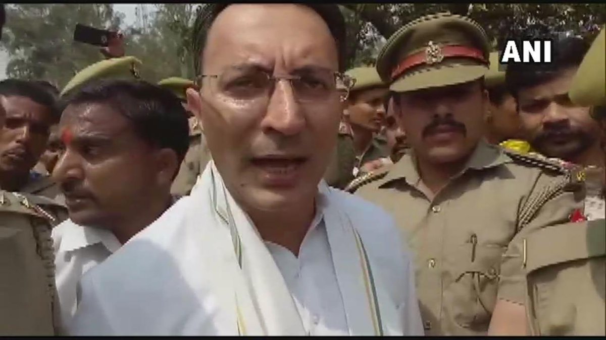 Congress leader Jitin Prasada talking to ANI at Dhaurahra on Thursday