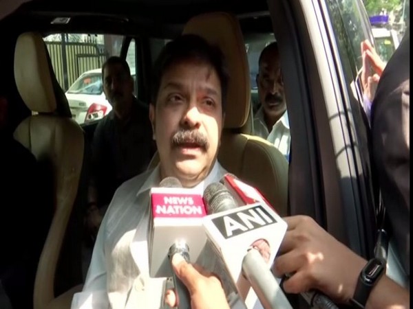 BJP leader Prasad Lal speaking to reporters in Mumbai on Monday. Photo/ANI